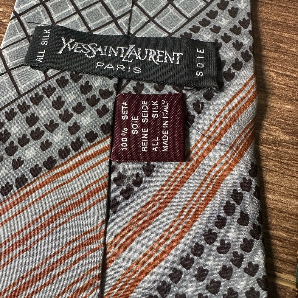 Yves Saint Laurent Vintage Silk Ties – Set of 2 – Made in Italy - Picture 5 of 8